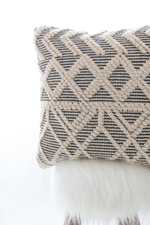 Textured Geo Pillow Cover