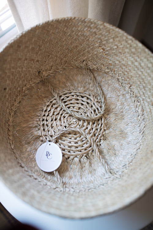 NATURAL BELLY BASKET FOR PLANTERS-BELLY BASKETS-BRAIDED CROWN
