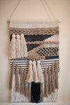 tassel wall hanging, macrame wall hanging, woven wall hanging