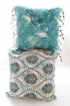 MALIBU ABSTRACT PRINTED PILLOW COVER WITH TASSELs-PILLOWS-BRAIDED CROWN