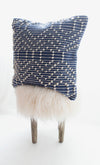 Geometric Indigo Throw Pillow Cover-PILLOWS-BRAIDED CROWN