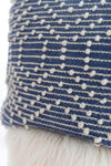 Geometric Indigo Throw Pillow Cover-PILLOWS-BRAIDED CROWN