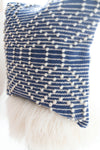 Geometric Indigo Throw Pillow Cover-PILLOWS-BRAIDED CROWN