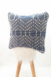 Geometric Indigo Throw Pillow Cover-PILLOWS-BRAIDED CROWN