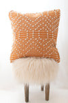 burnt orange pillow cover