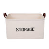 CANVAS STORAGE BASKET-Canvas Basket-BRAIDED CROWN