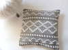 Gray and White Throw Pillow Cover