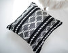 Black and White Geometric Pillow Cover