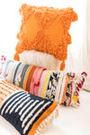 AUDREY MULTI COLOR LUMBAR PILLOW COVER-LUMBAR PILLOWS-BRAIDED CROWN